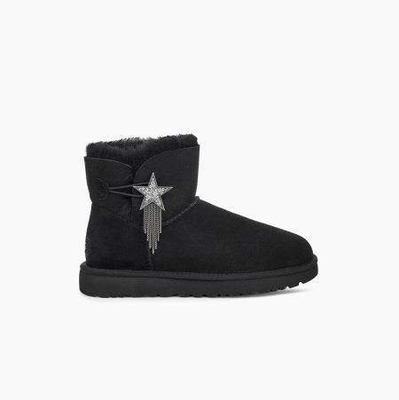 UGG Mini Bailey Star - Boots Dame - Svart (NO-U738)